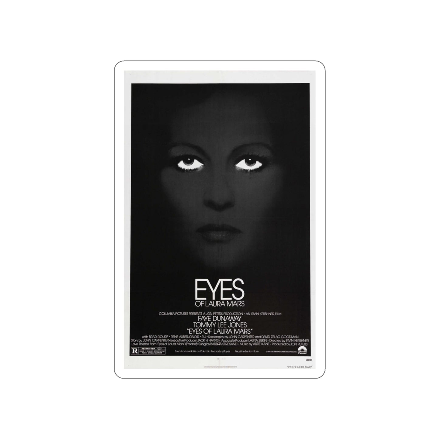 EYES OF LAURA MARS 1976 Movie Poster STICKER Vinyl Die-Cut Decal-3 Inch-The Sticker Space