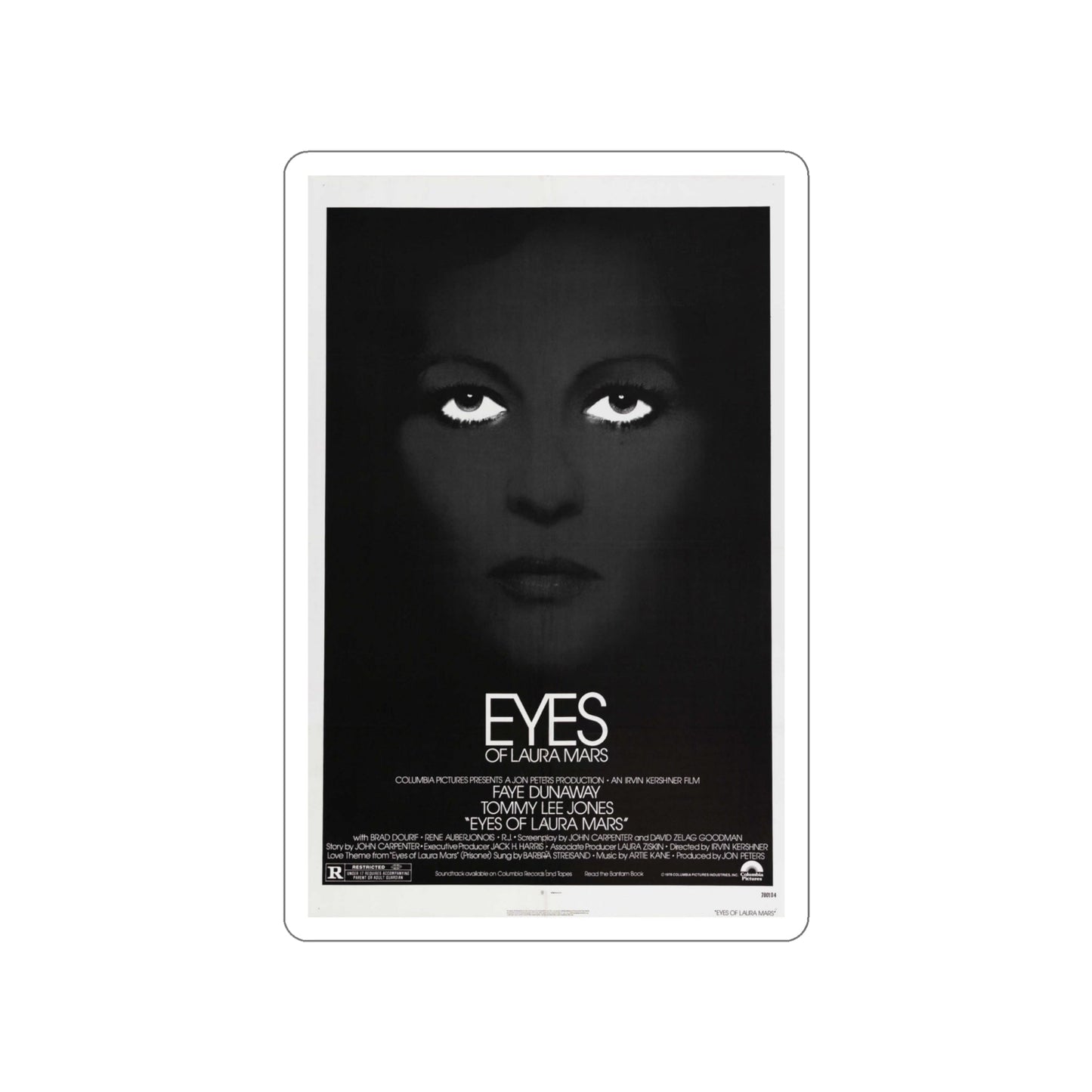 EYES OF LAURA MARS 1976 Movie Poster STICKER Vinyl Die-Cut Decal-4 Inch-The Sticker Space