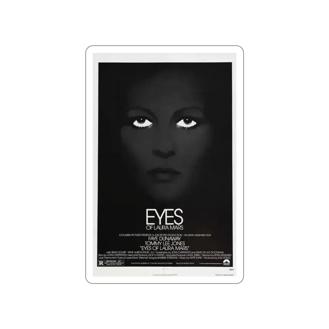 EYES OF LAURA MARS 1976 Movie Poster STICKER Vinyl Die-Cut Decal 4 Inch - The Sticker Space
