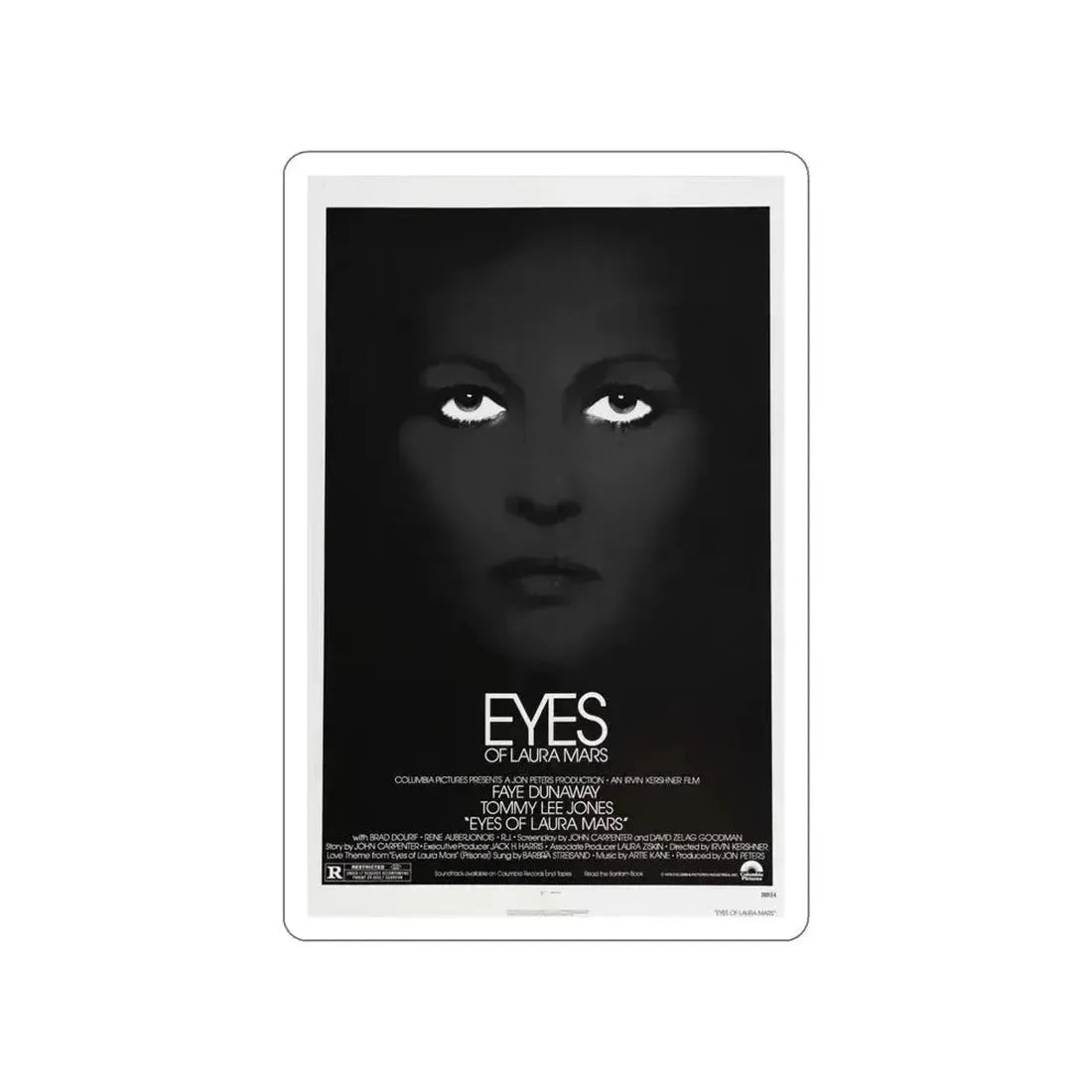 EYES OF LAURA MARS 1976 Movie Poster STICKER Vinyl Die-Cut Decal 5 Inch - The Sticker Space