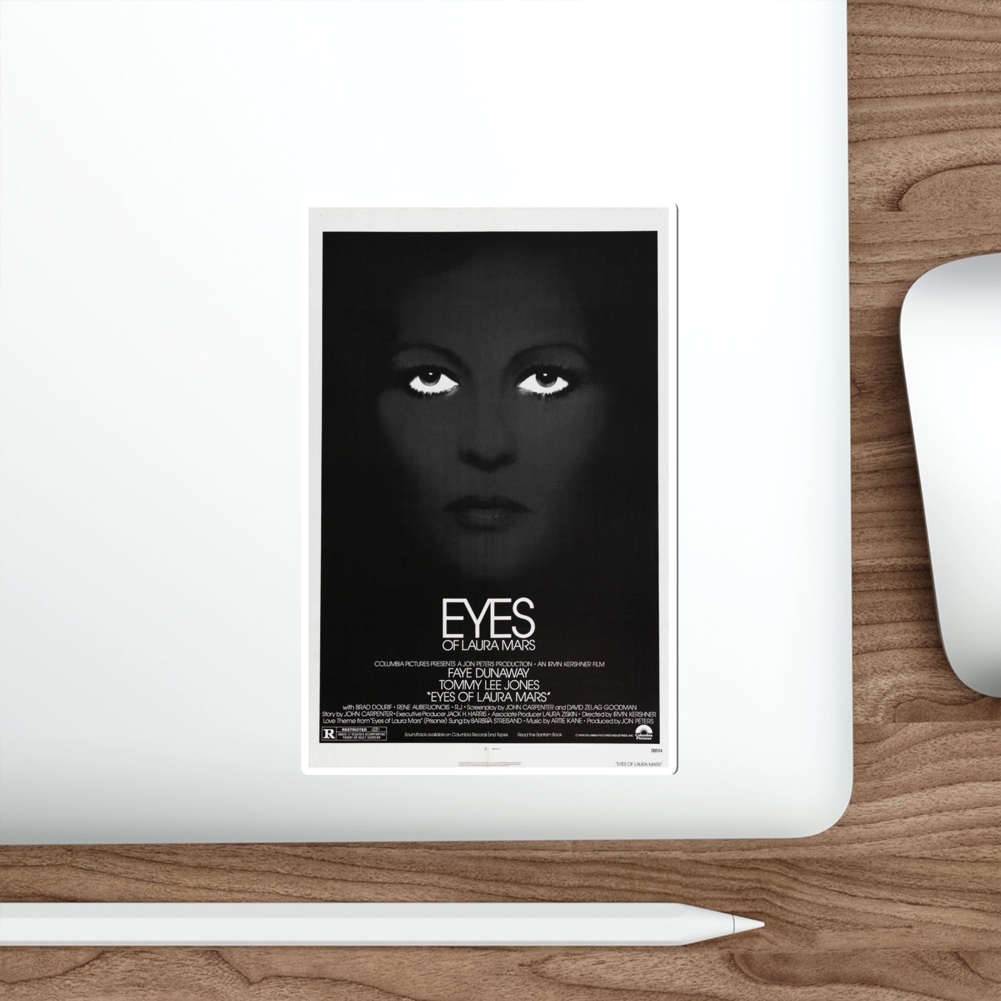 EYES OF LAURA MARS 1976 Movie Poster STICKER Vinyl Die-Cut Decal-The Sticker Space