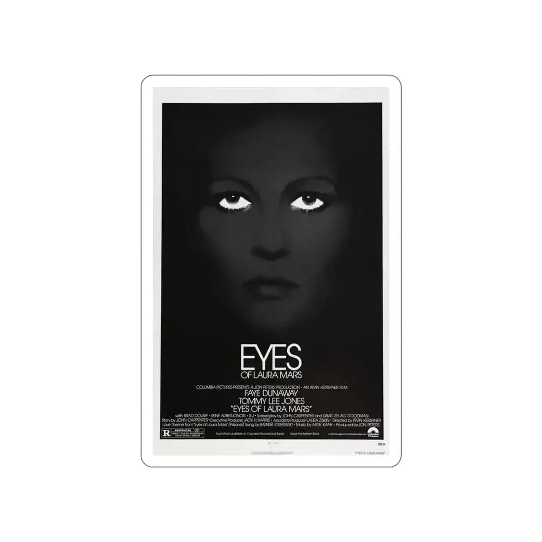 EYES OF LAURA MARS 1976 Movie Poster STICKER Vinyl Die-Cut Decal - The Sticker Space