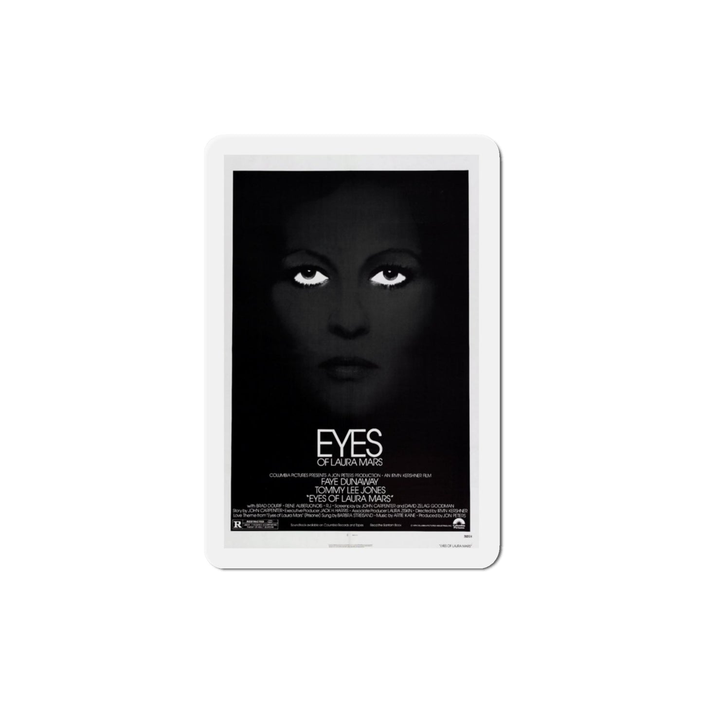 Eyes of Laura Mars 1978 Movie Poster Die-Cut Magnet-3 Inch-The Sticker Space