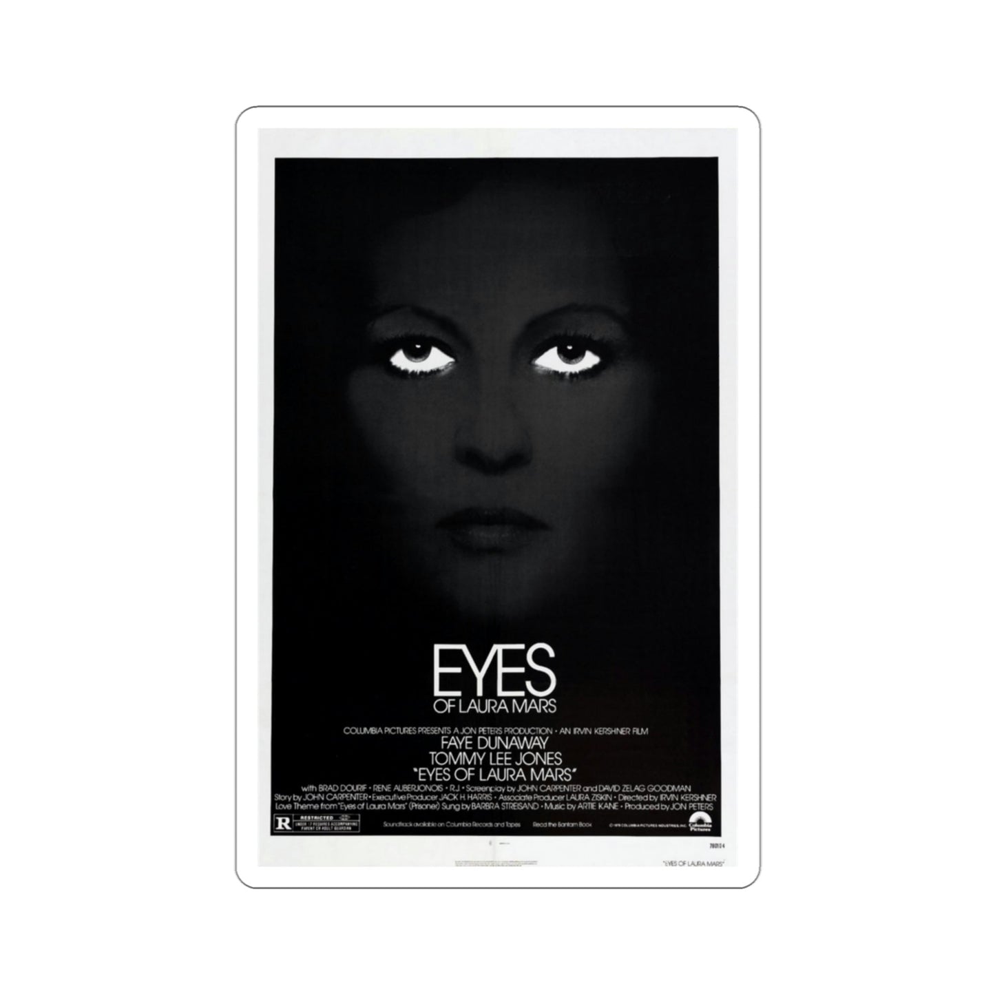 Eyes of Laura Mars 1978 Movie Poster STICKER Vinyl Die-Cut Decal-3 Inch-The Sticker Space