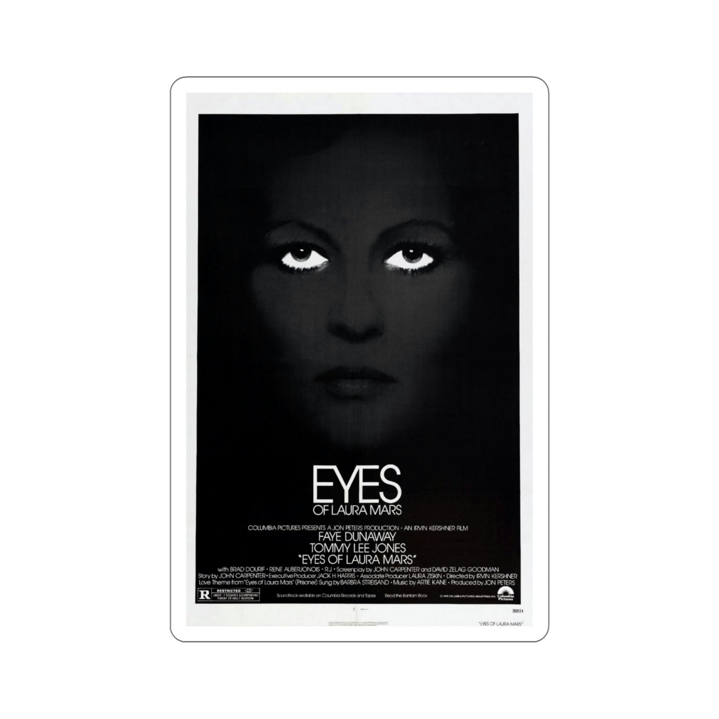 Eyes of Laura Mars 1978 Movie Poster STICKER Vinyl Die-Cut Decal-5 Inch-The Sticker Space