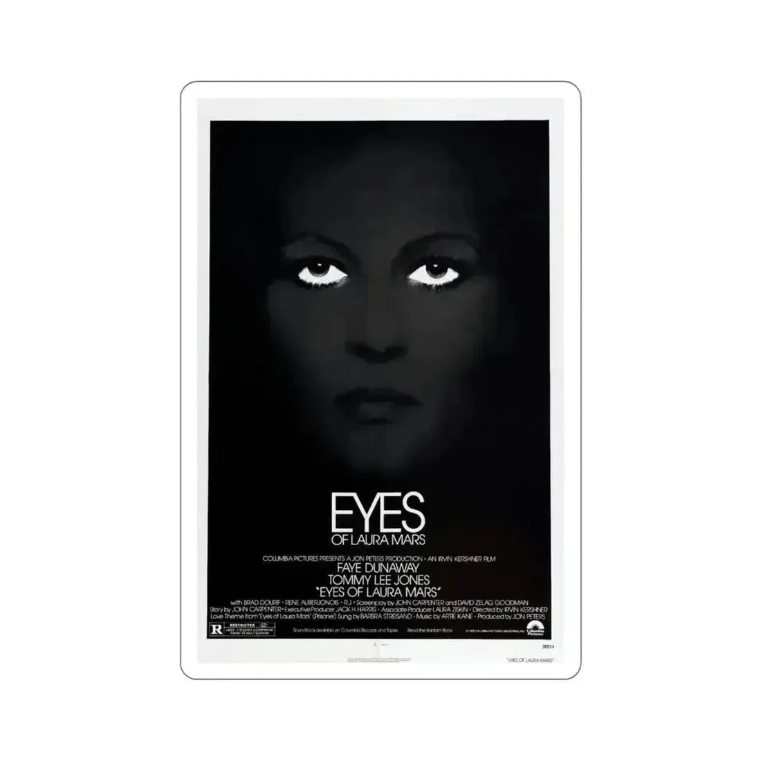 Eyes of Laura Mars 1978 Movie Poster STICKER Vinyl Die-Cut Decal 6 Inch - The Sticker Space