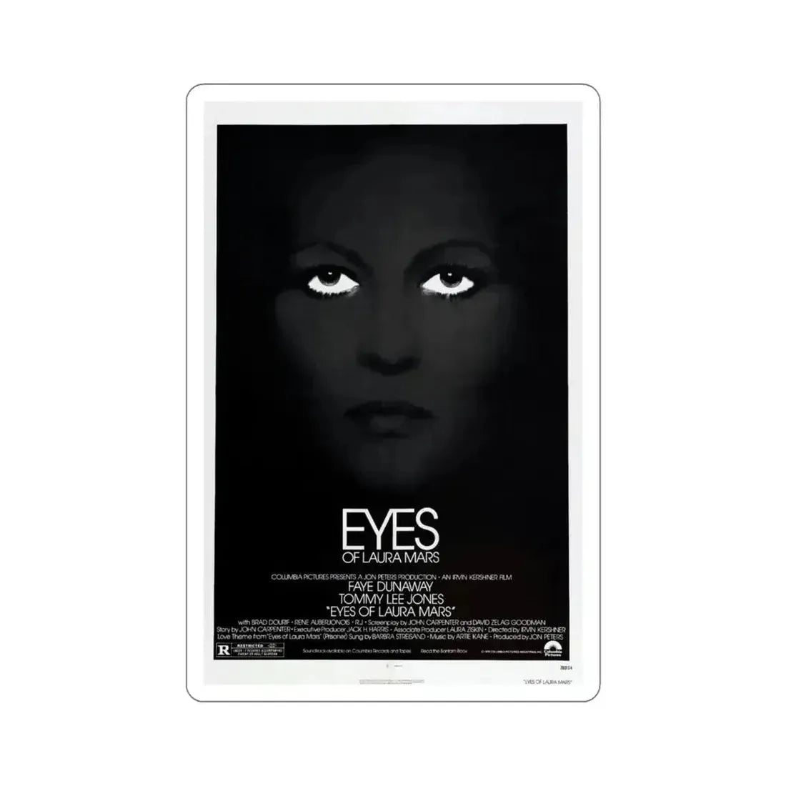 Eyes of Laura Mars 1978 Movie Poster STICKER Vinyl Die-Cut Decal - The Sticker Space