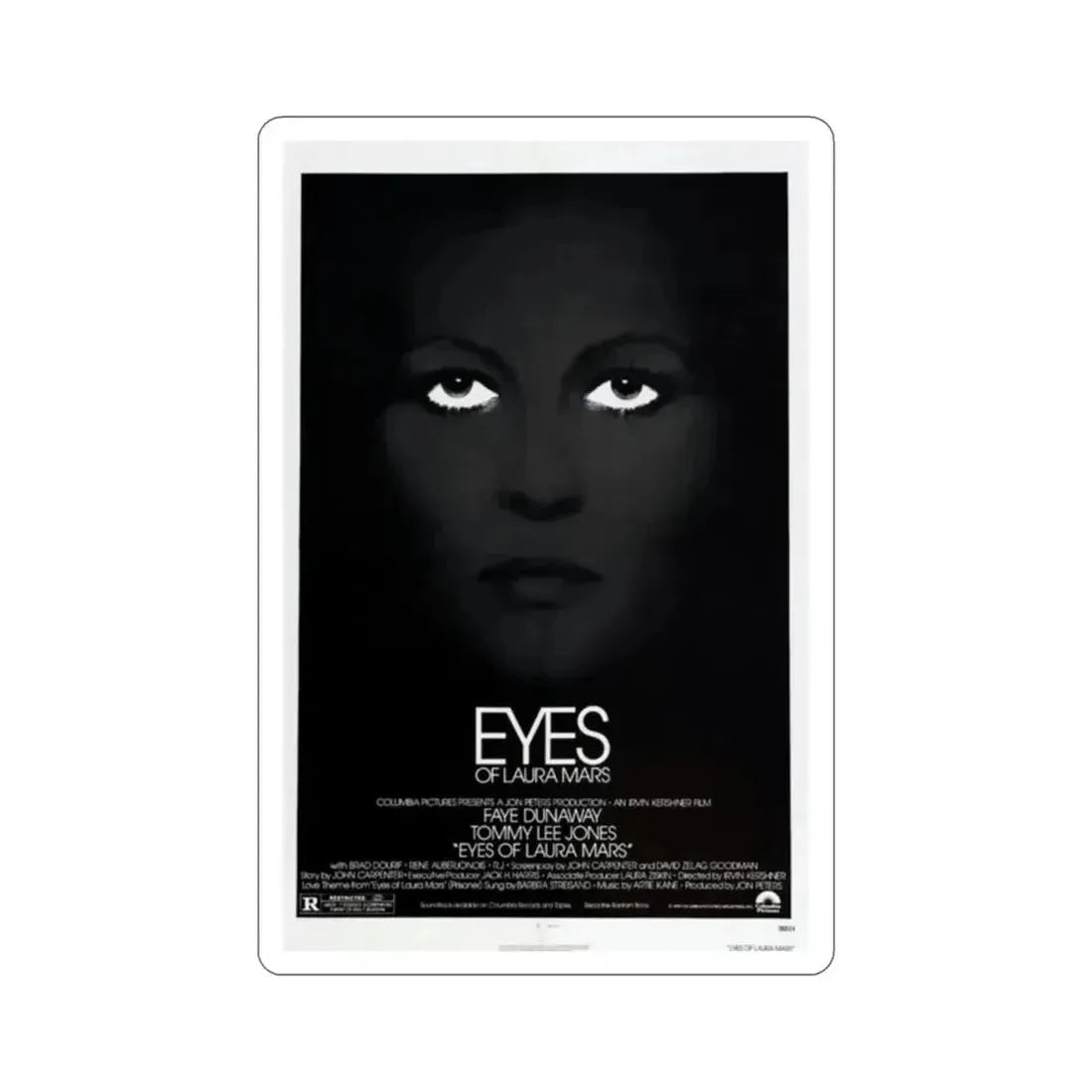 Eyes of Laura Mars 1978 Movie Poster STICKER Vinyl Die-Cut Decal - The Sticker Space