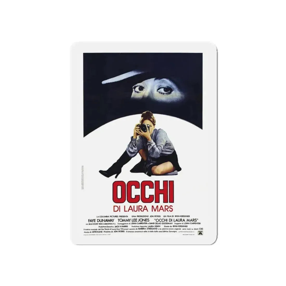 EYES OF LAURA MARS (ITALIAN) 1976 Movie Poster - Refrigerator Magnet 5 Inch - The Sticker Space