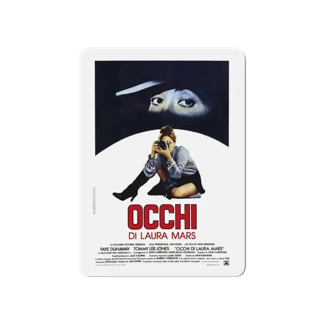 EYES OF LAURA MARS (ITALIAN) 1976 Movie Poster - Refrigerator Magnet - The Sticker Space