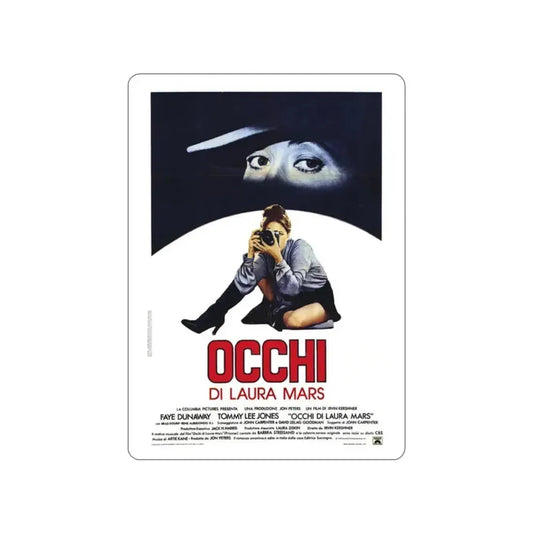 EYES OF LAURA MARS (ITALIAN) 1976 Movie Poster STICKER Vinyl Die-Cut Decal 2 Inch - The Sticker Space
