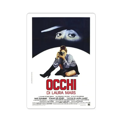 EYES OF LAURA MARS (ITALIAN) 1976 Movie Poster - STICKER Vinyl Kiss-Cut Decal 2 Inch White - The Sticker Space
