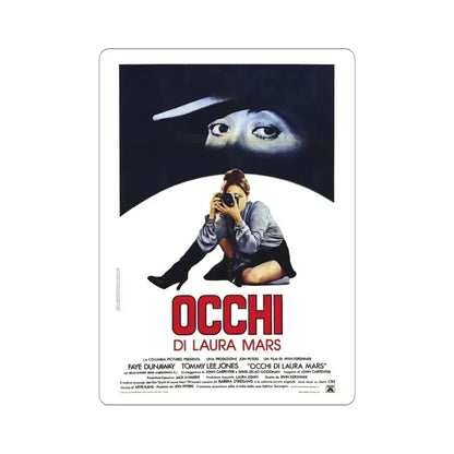EYES OF LAURA MARS (ITALIAN) 1976 Movie Poster - STICKER Vinyl Kiss-Cut Decal 4 Inch White - The Sticker Space
