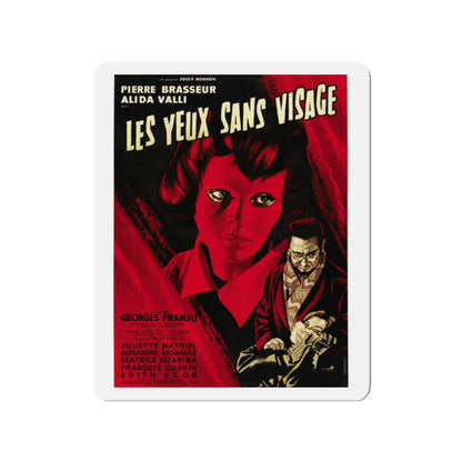 EYES WITHOUT A FACE 1960 Movie Poster - Die-Cut Magnet-2" x 2"-The Sticker Space