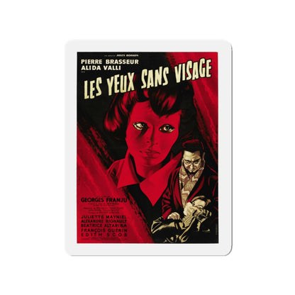 EYES WITHOUT A FACE 1960 Movie Poster - Die-Cut Magnet-3" x 3"-The Sticker Space