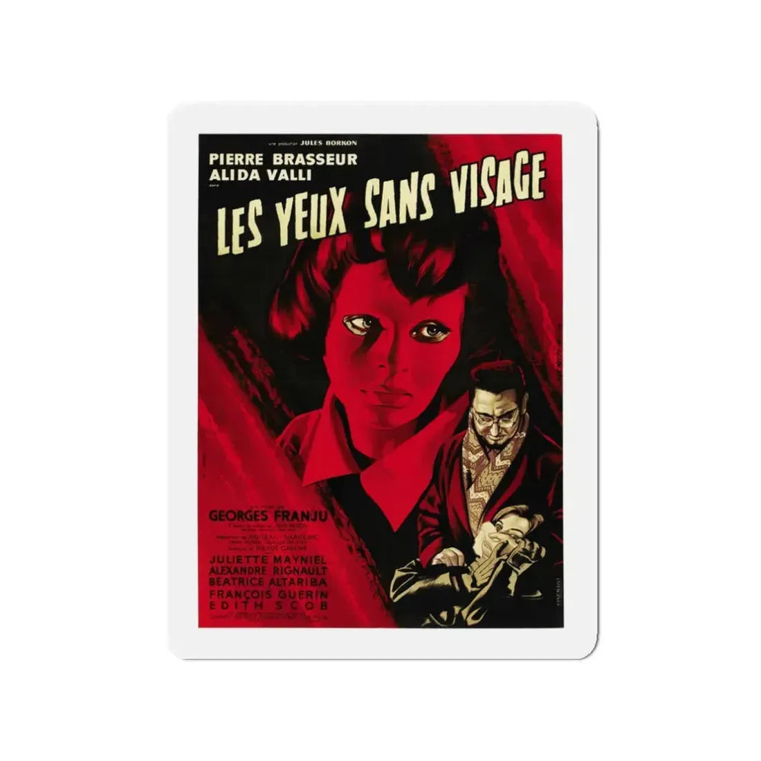 EYES WITHOUT A FACE 1960 Movie Poster - Refrigerator Magnet 3 Inch - The Sticker Space