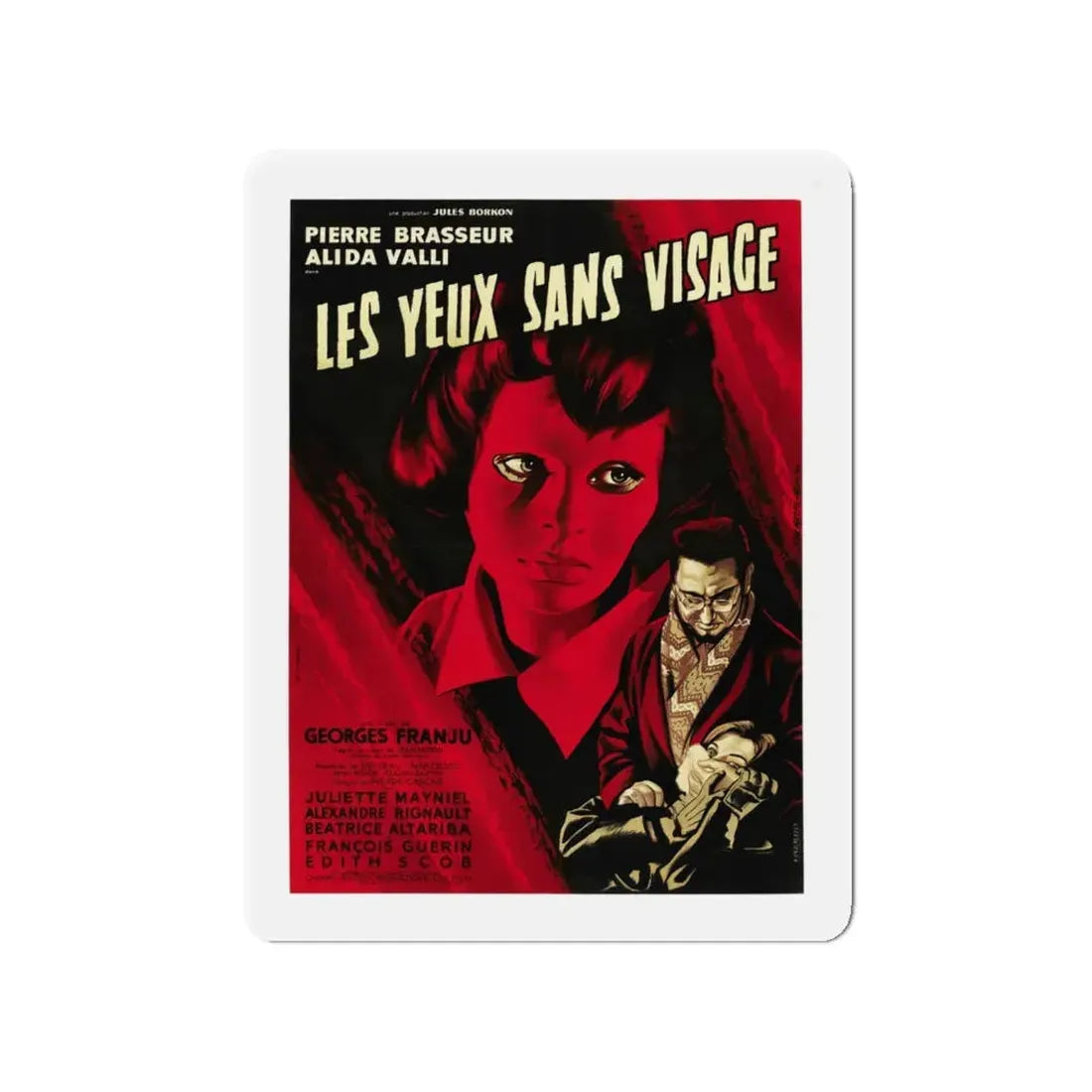 EYES WITHOUT A FACE 1960 Movie Poster - Refrigerator Magnet 4 Inch - The Sticker Space