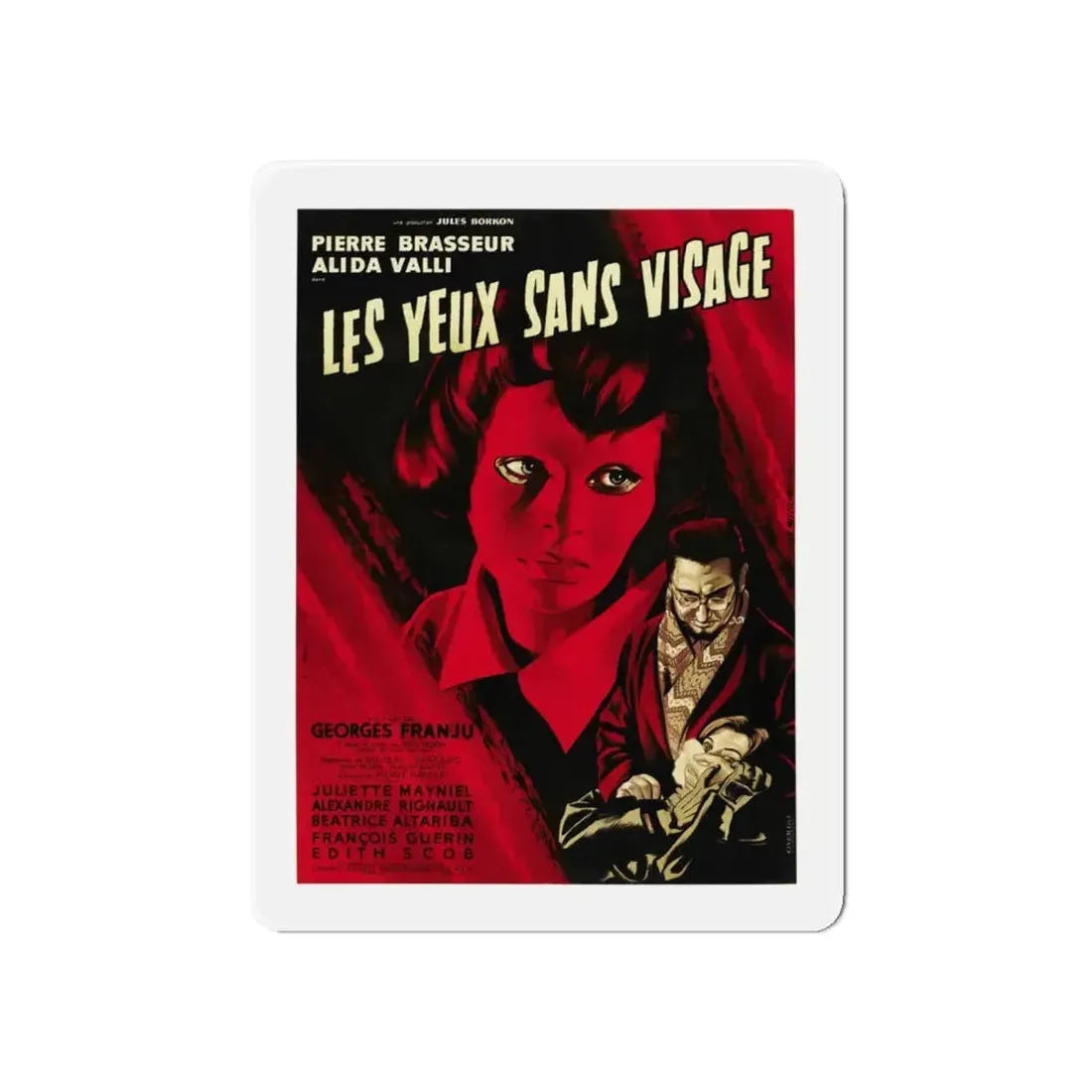EYES WITHOUT A FACE 1960 Movie Poster - Refrigerator Magnet - The Sticker Space