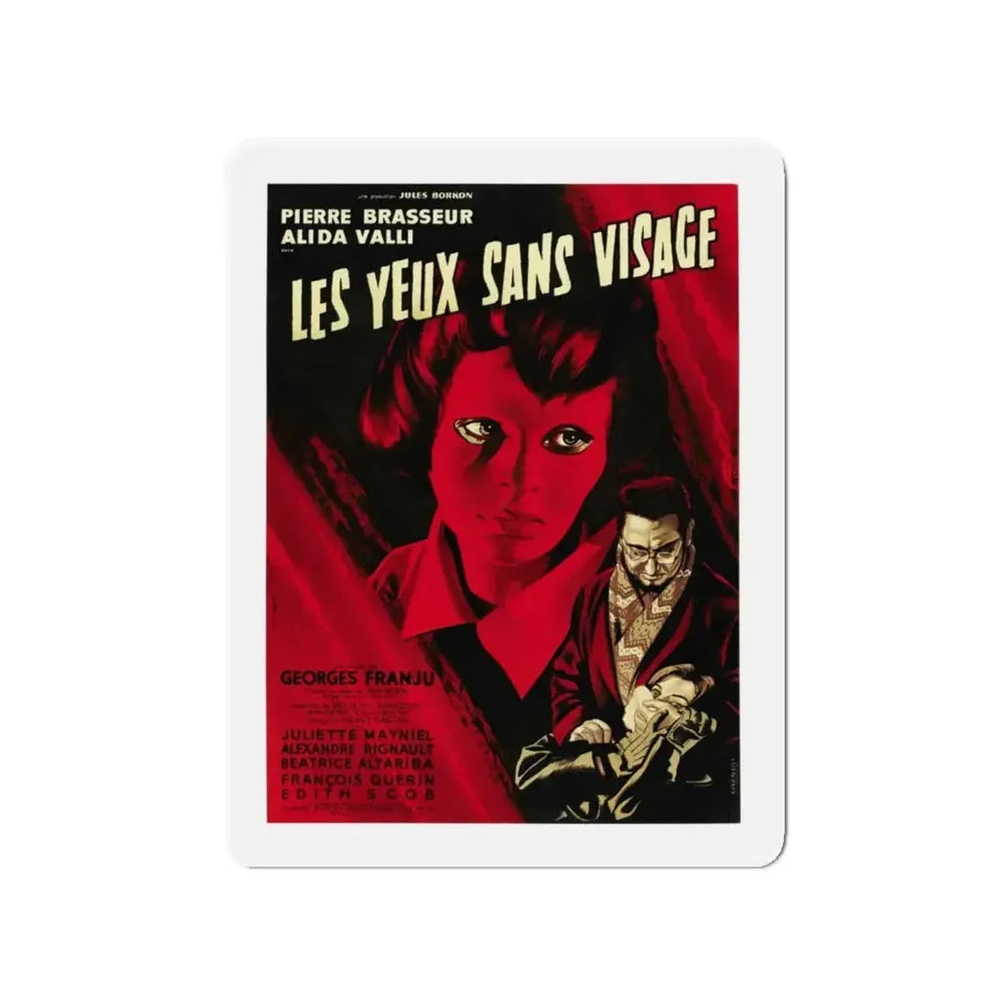 EYES WITHOUT A FACE 1960 Movie Poster - Refrigerator Magnet - The Sticker Space