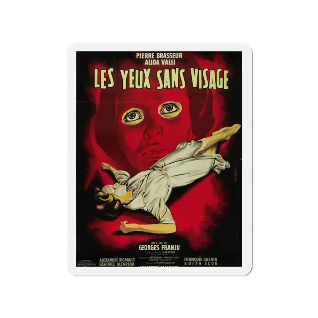EYES WITHOUT A FACE (2) 1960 Movie Poster - Refrigerator Magnet - The Sticker Space