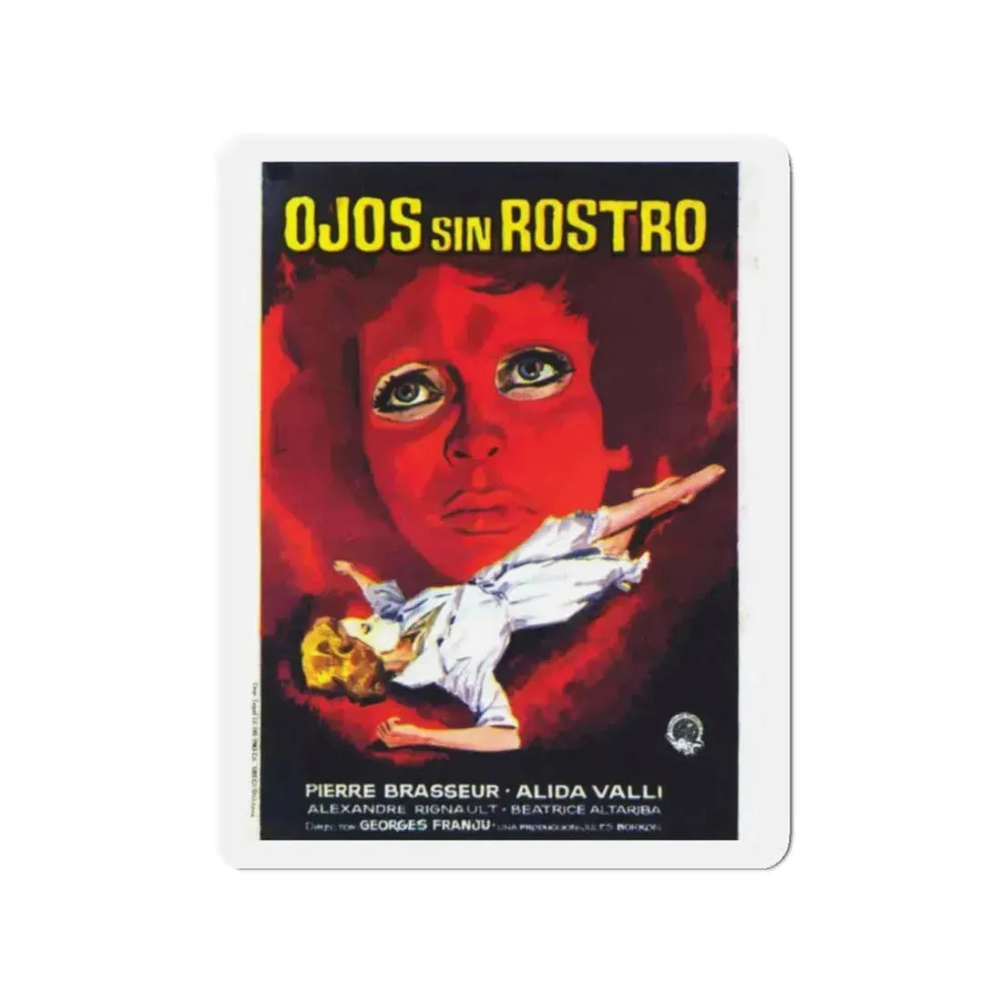 EYES WITHOUT A FACE (3) 1960 Movie Poster - Refrigerator Magnet 2 Inch - The Sticker Space