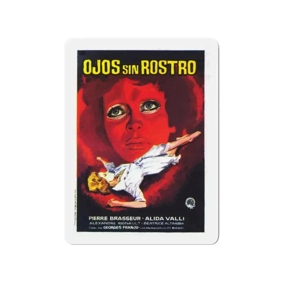 EYES WITHOUT A FACE (3) 1960 Movie Poster - Refrigerator Magnet 3 Inch - The Sticker Space