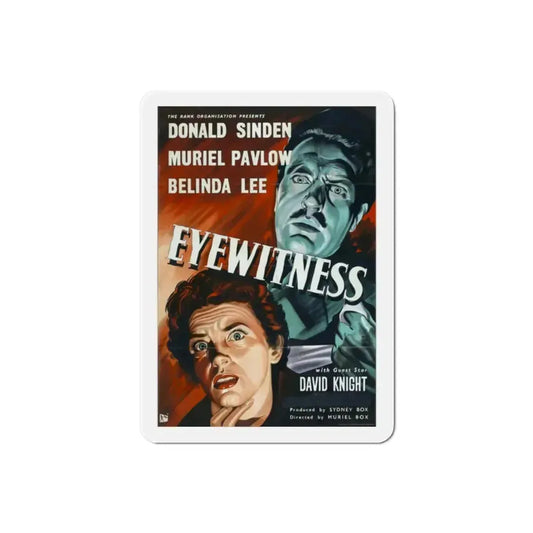 Eyewitness 1956 Movie Poster Refrigerator Magnet 2 Inch - The Sticker Space