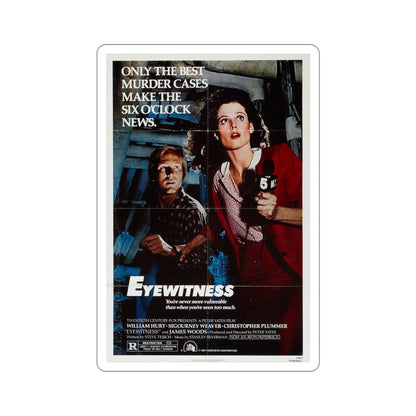 Eyewitness 1981 Movie Poster STICKER Vinyl Die-Cut Decal-4 Inch-The Sticker Space