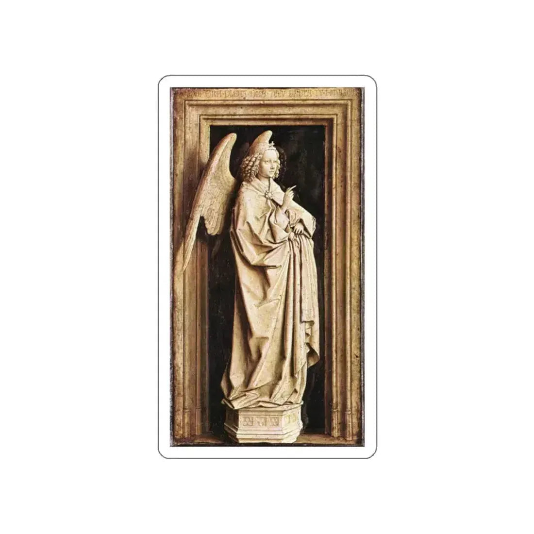 Eyk, Jan van - Annunciation (Artwork) STICKER Vinyl Die-Cut Decal White Die-Cut 2 Inch - The Sticker Space