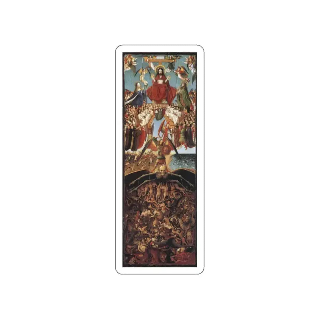 Eyk, Jan van - Last Judgment (Artwork) STICKER Vinyl Die-Cut Decal White Die-Cut 2 Inch - The Sticker Space