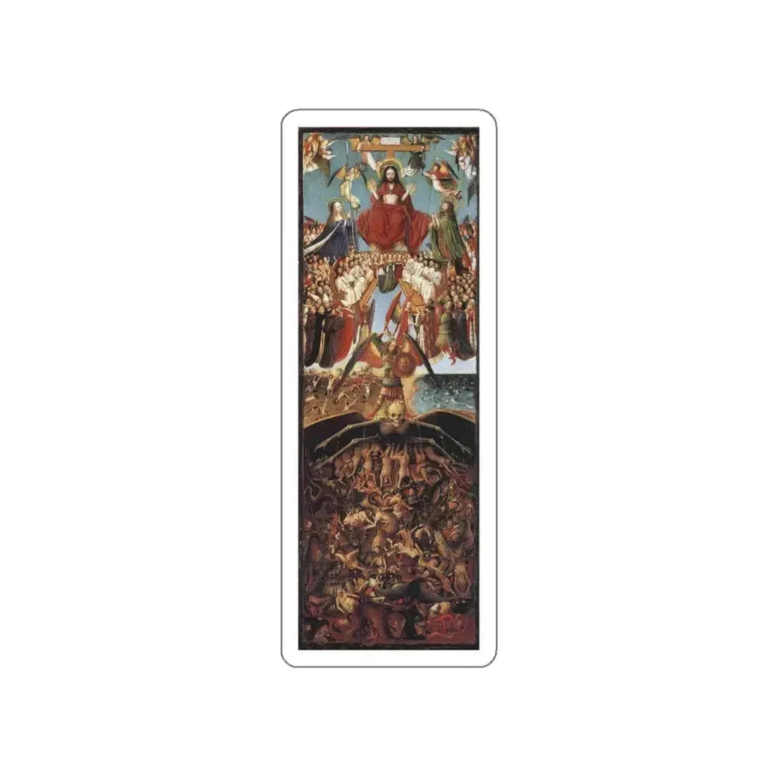 Eyk, Jan van - Last Judgment (Artwork) STICKER Vinyl Die-Cut Decal White Die-Cut 3 Inch - The Sticker Space