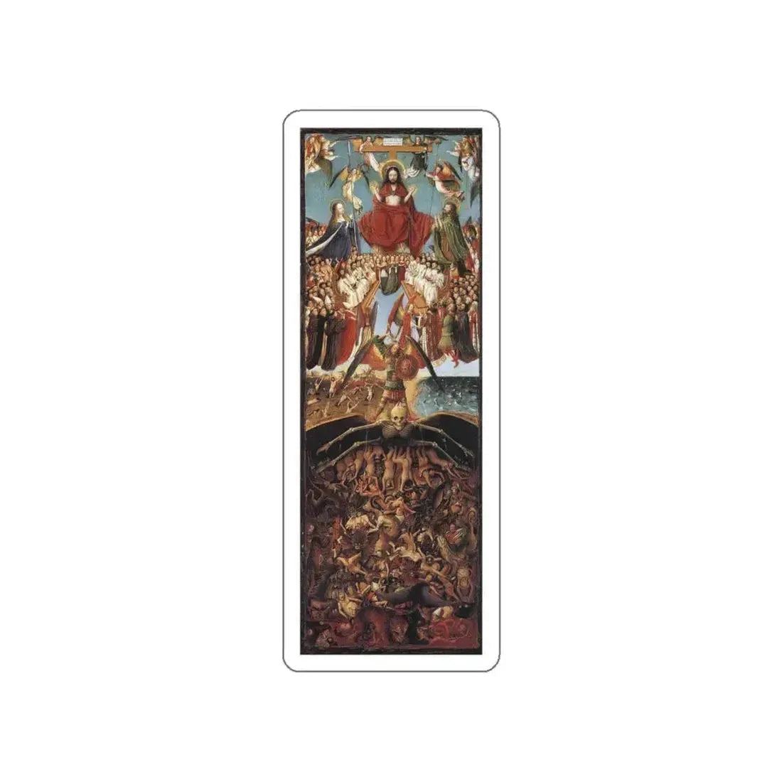 Eyk, Jan van - Last Judgment (Artwork) STICKER Vinyl Die-Cut Decal White Die-Cut 5 Inch - The Sticker Space