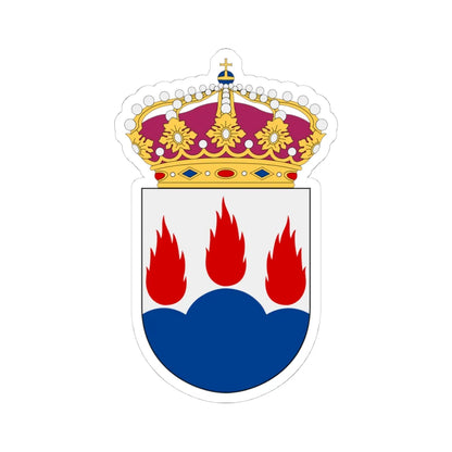F1 Hässlö vapen (Sweden) (Coat of Arms) STICKER Vinyl Kiss-Cut Decal 4 Inch White - The Sticker Space