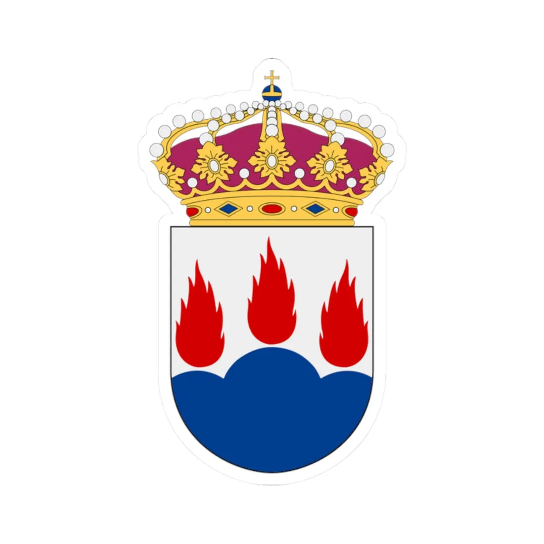 F1 Hässlö vapen (Sweden) (Coat of Arms) STICKER Vinyl Kiss-Cut Decal - The Sticker Space