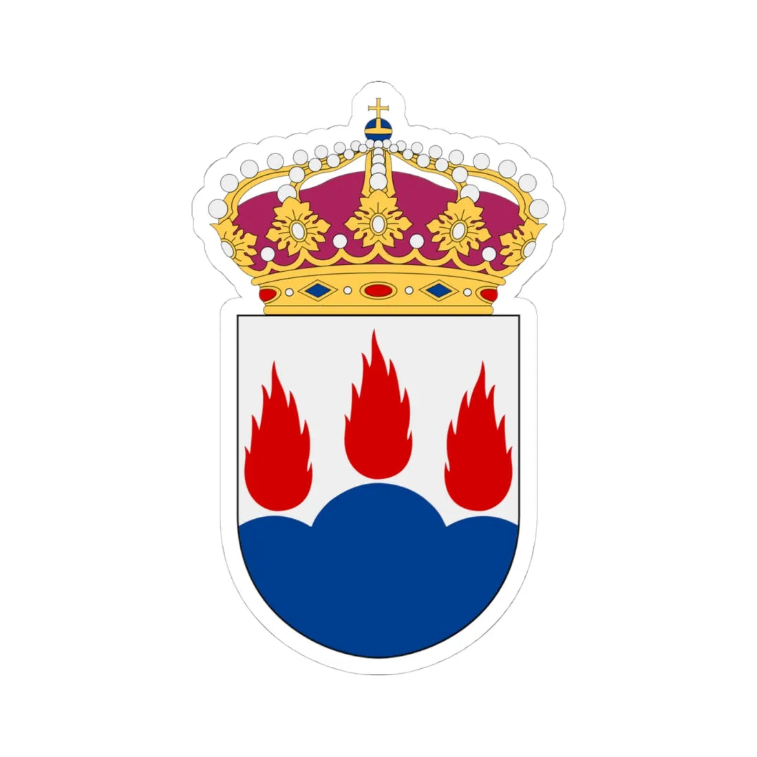 F1 Hässlö vapen (Sweden) (Coat of Arms) STICKER Vinyl Kiss-Cut Decal - The Sticker Space
