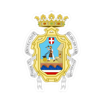 Fabriano-Stemma (Italy) (Coat of Arms) STICKER Vinyl Kiss-Cut Decal 2 Inch White - The Sticker Space