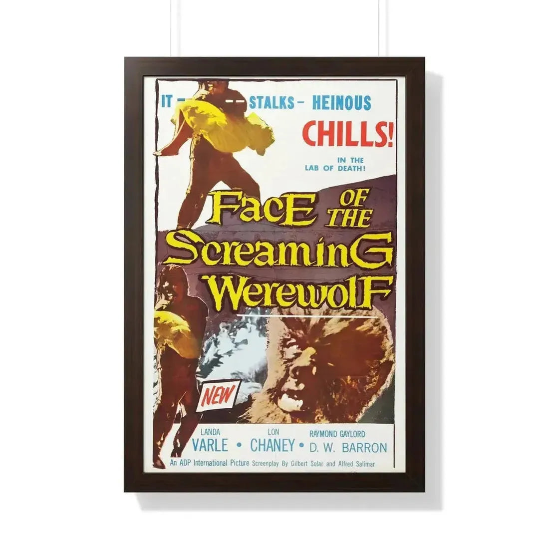FACE OF THE SCREAMING WEREWOLF 1964 - Framed Movie Poster - The Sticker Space