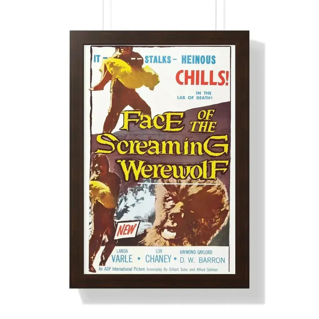 FACE OF THE SCREAMING WEREWOLF 1964 - Framed Movie Poster - The Sticker Space