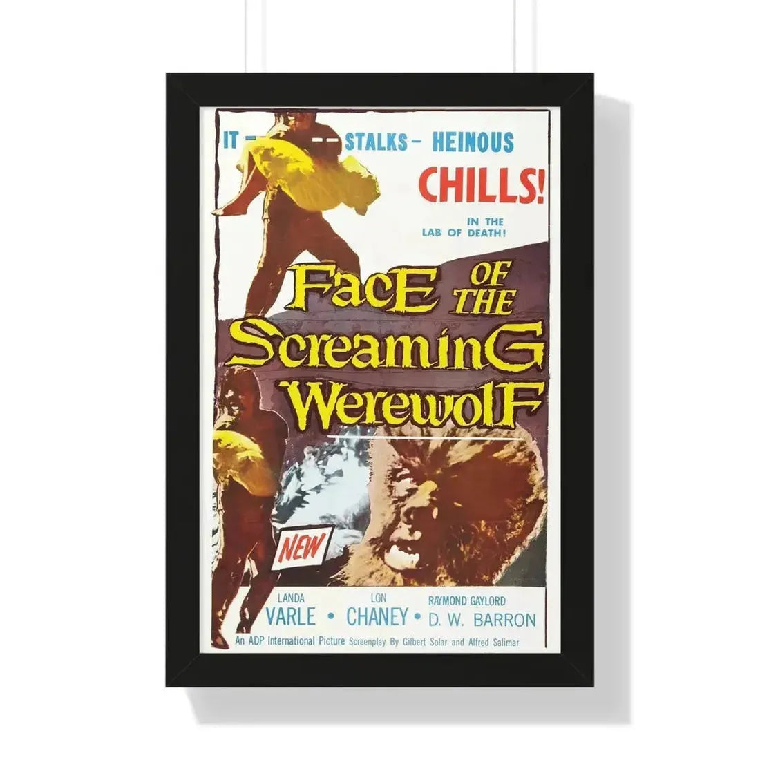 FACE OF THE SCREAMING WEREWOLF 1964 - Framed Movie Poster - The Sticker Space