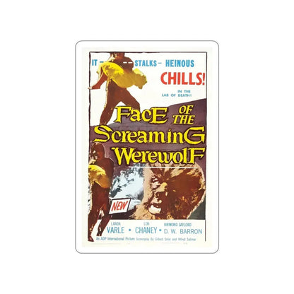 FACE OF THE SCREAMING WEREWOLF 1964 Movie Poster STICKER Vinyl Die-Cut Decal - The Sticker Space