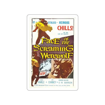 FACE OF THE SCREAMING WEREWOLF 1964 Movie Poster STICKER Vinyl Die-Cut Decal - The Sticker Space