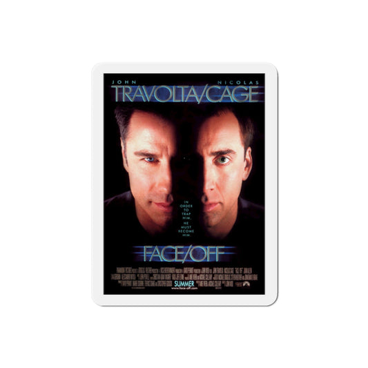 Face Off 1997 Movie Poster Die-Cut Magnet-2" x 2"-The Sticker Space