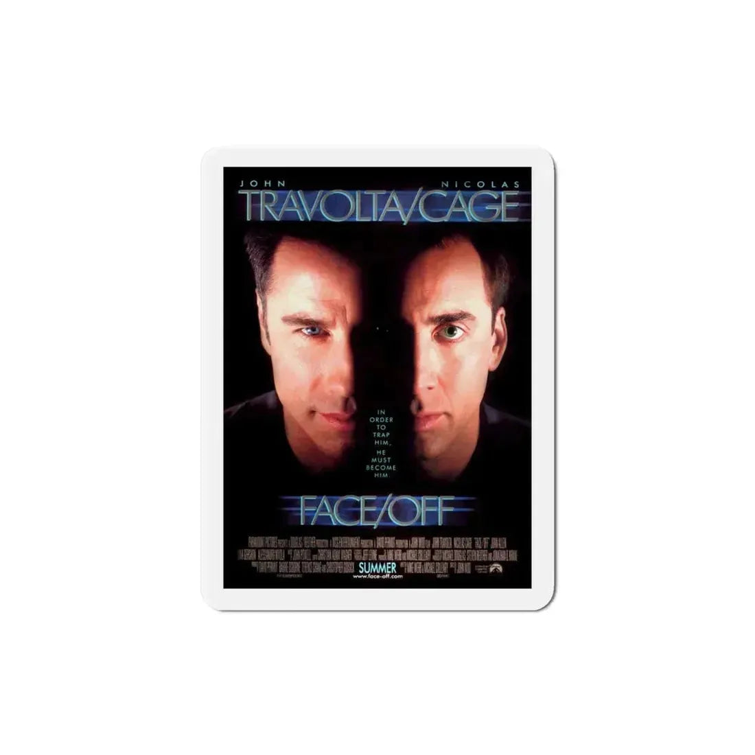 Face Off 1997 Movie Poster Refrigerator Magnet 4 Inch - The Sticker Space