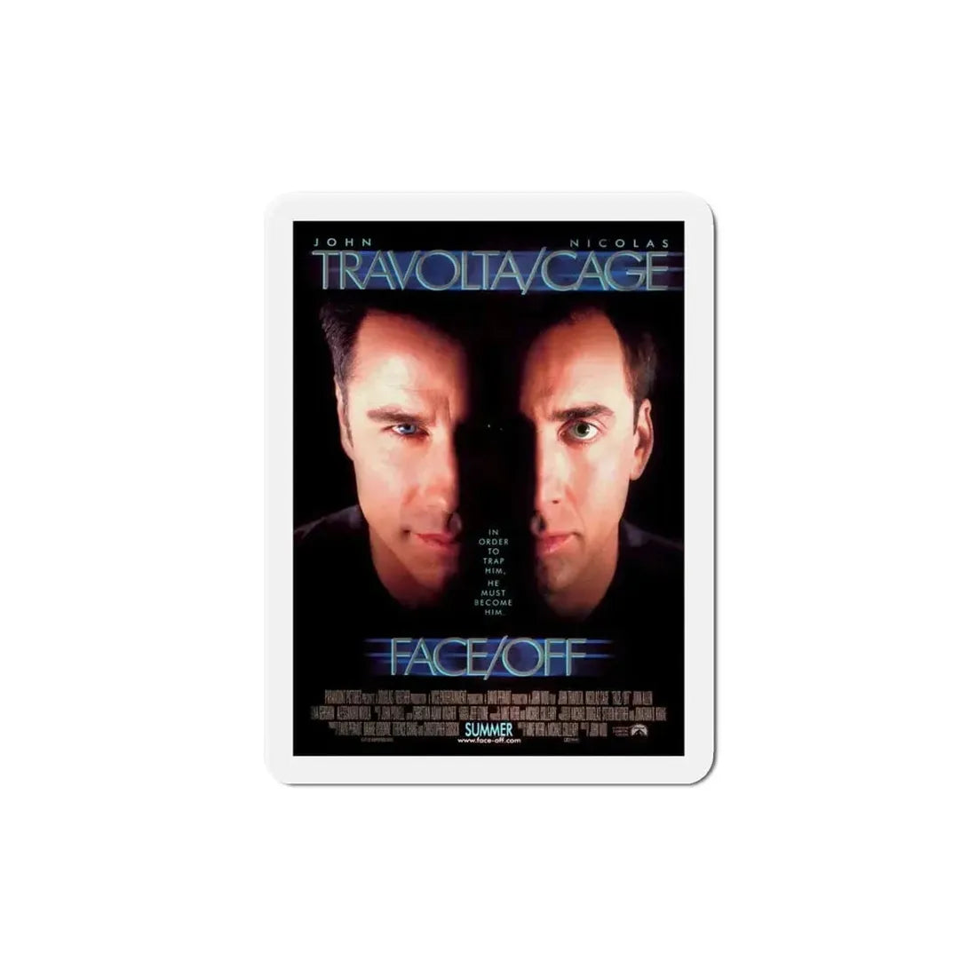 Face Off 1997 Movie Poster Refrigerator Magnet - The Sticker Space