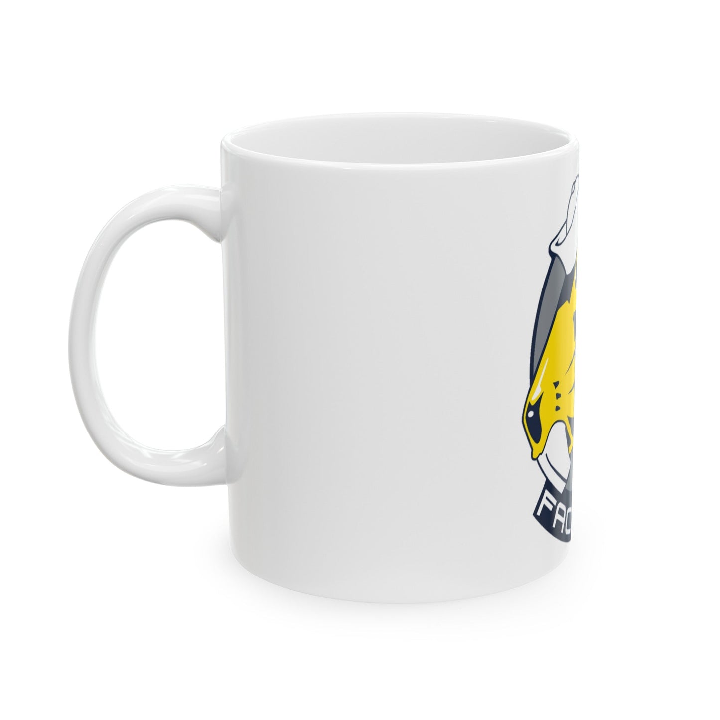 FACSFAC SD Beaver Fleet Area Control and Surveillance Facility San Diego (U.S. Navy) White Coffee Mug-The Sticker Space