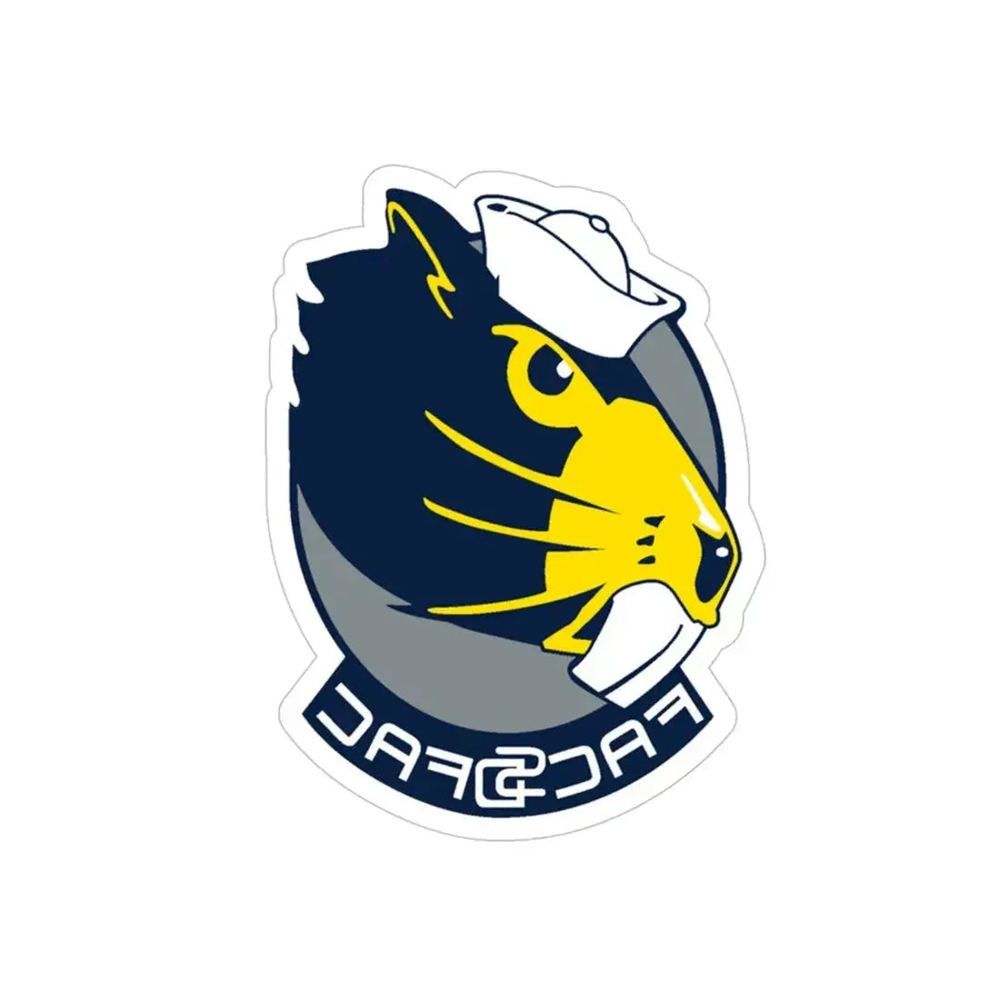 FACSFAC SD Beaver Fleet Area Control and Surveillance Facility San Diego (U.S. Navy) REVERSE PRINT Transparent Die-Cut STICKER 4 Inch Die-Cut Transparent - The Sticker Space