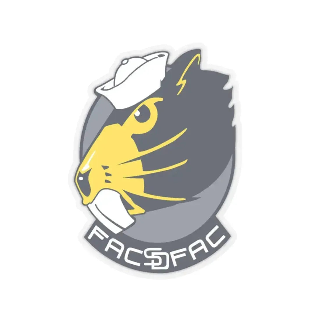 FACSFAC SD Beaver Fleet Area Control and Surveillance Facility San Diego (U.S. Navy) STICKER Vinyl Kiss-Cut Decal 3 Inch Transparent - The Sticker Space