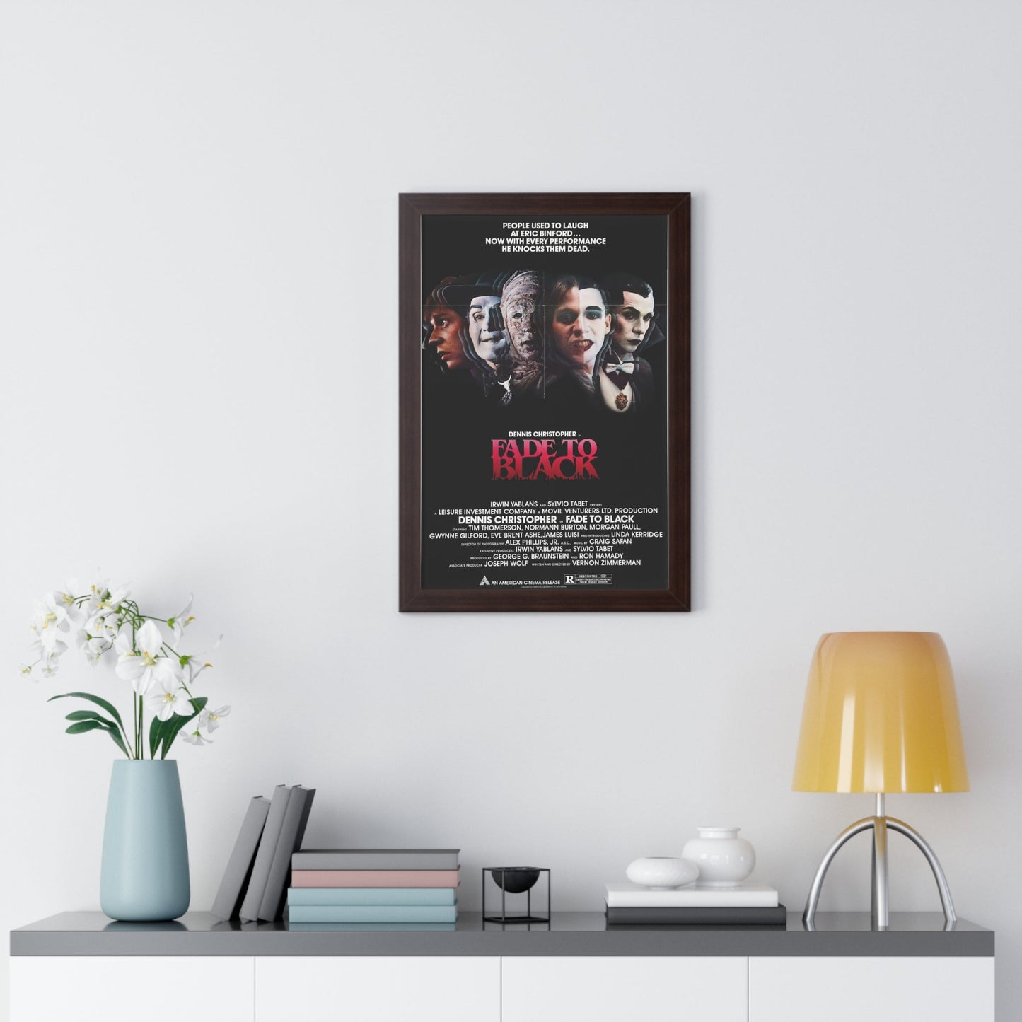 FADE TO BLACK 1980 - Framed Movie Poster-The Sticker Space