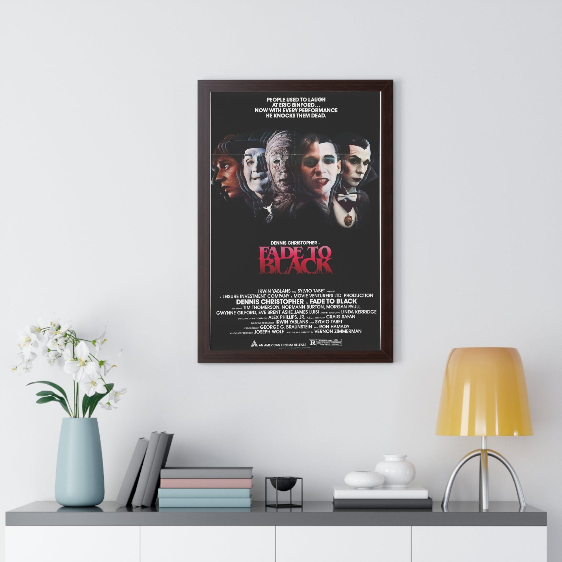 FADE TO BLACK 1980 - Framed Movie Poster-The Sticker Space