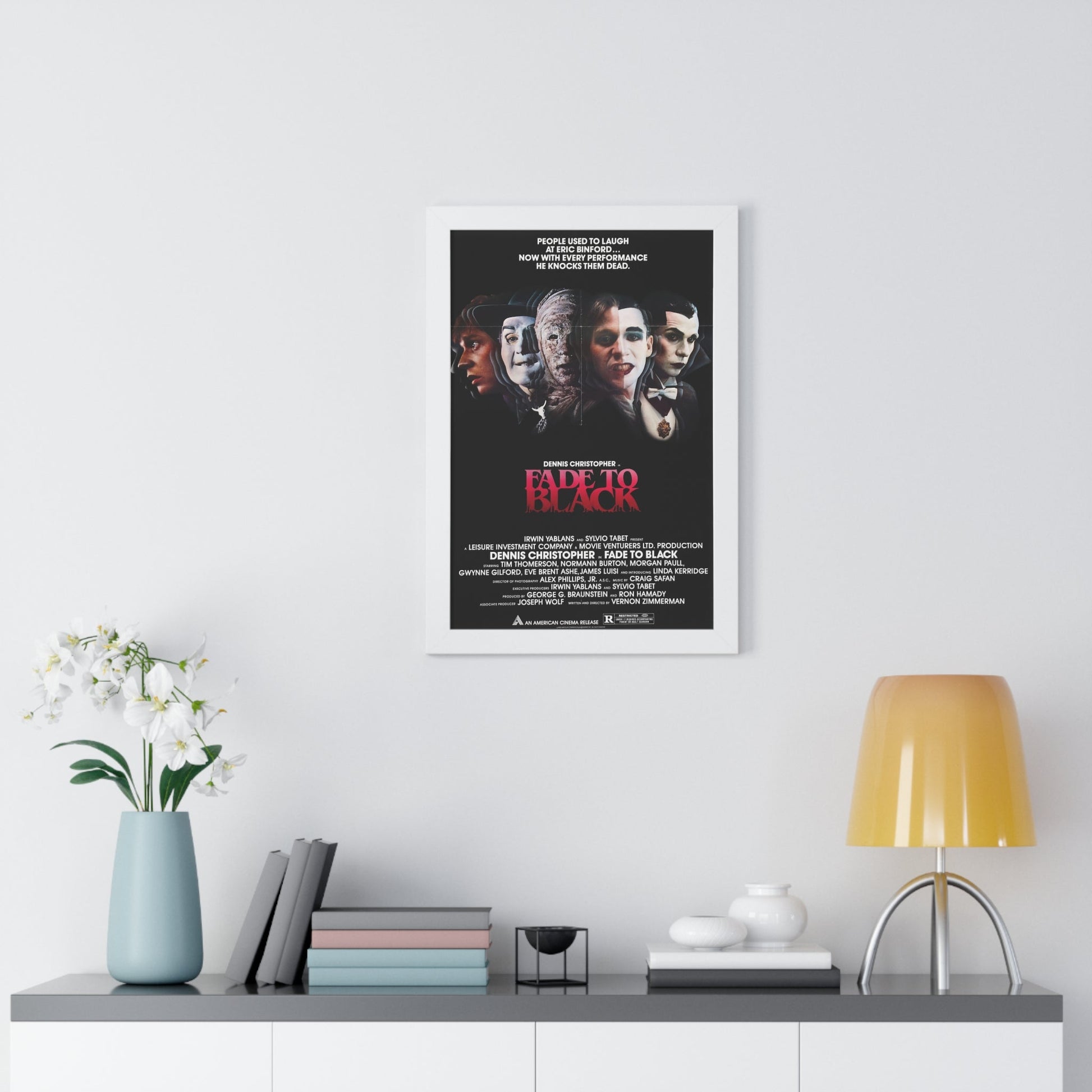 FADE TO BLACK 1980 - Framed Movie Poster-The Sticker Space